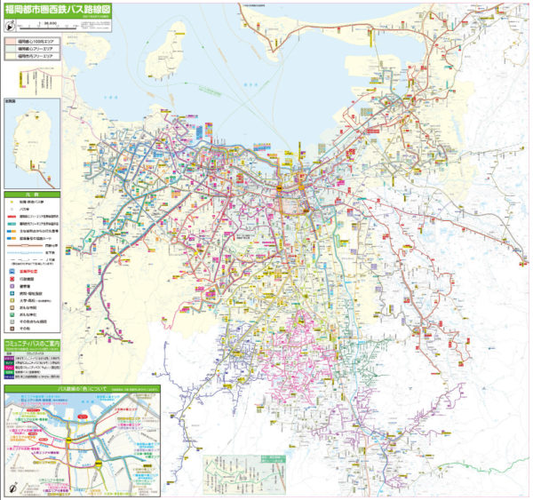 西鉄バスの路線図や時刻表と料金 旅と観光の手帳