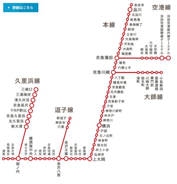 京急線の路線や時刻表 Chotto About